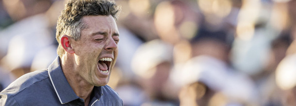 Northern Irish golf star Rory McIlroy celebrates a win on the PGA Tour