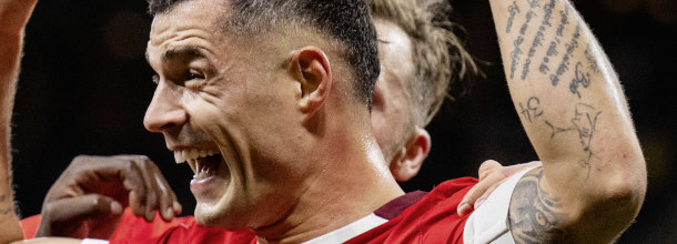Schweiz Fussballstar Granit Xhaka in action at the FIFA World Cup