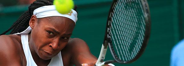 US Tennisstar Coco Gauff im Einsatz in Wimbledon